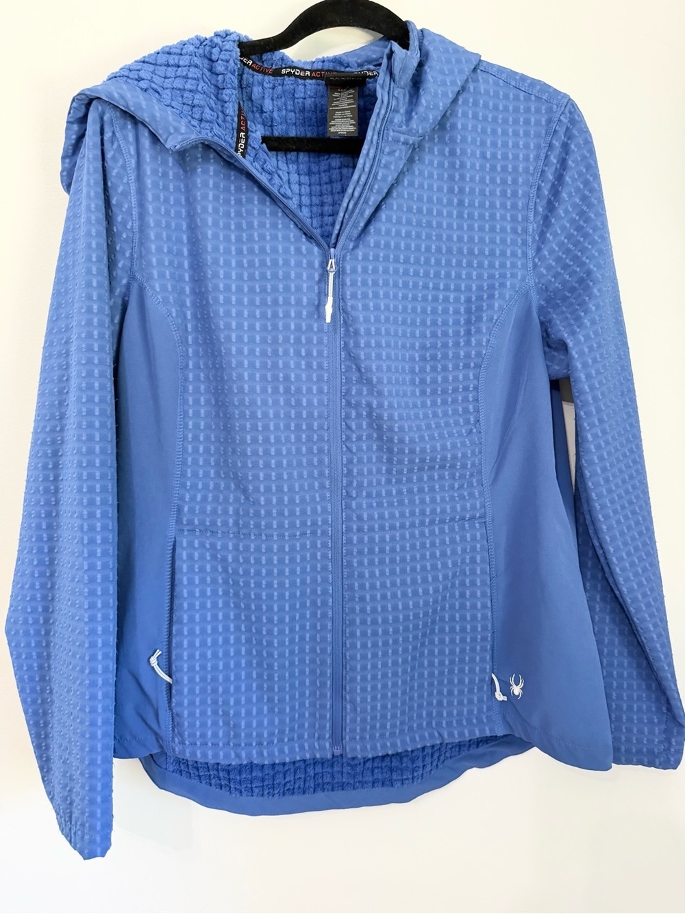 Spyder active size large blue purple full zip sweatshirt